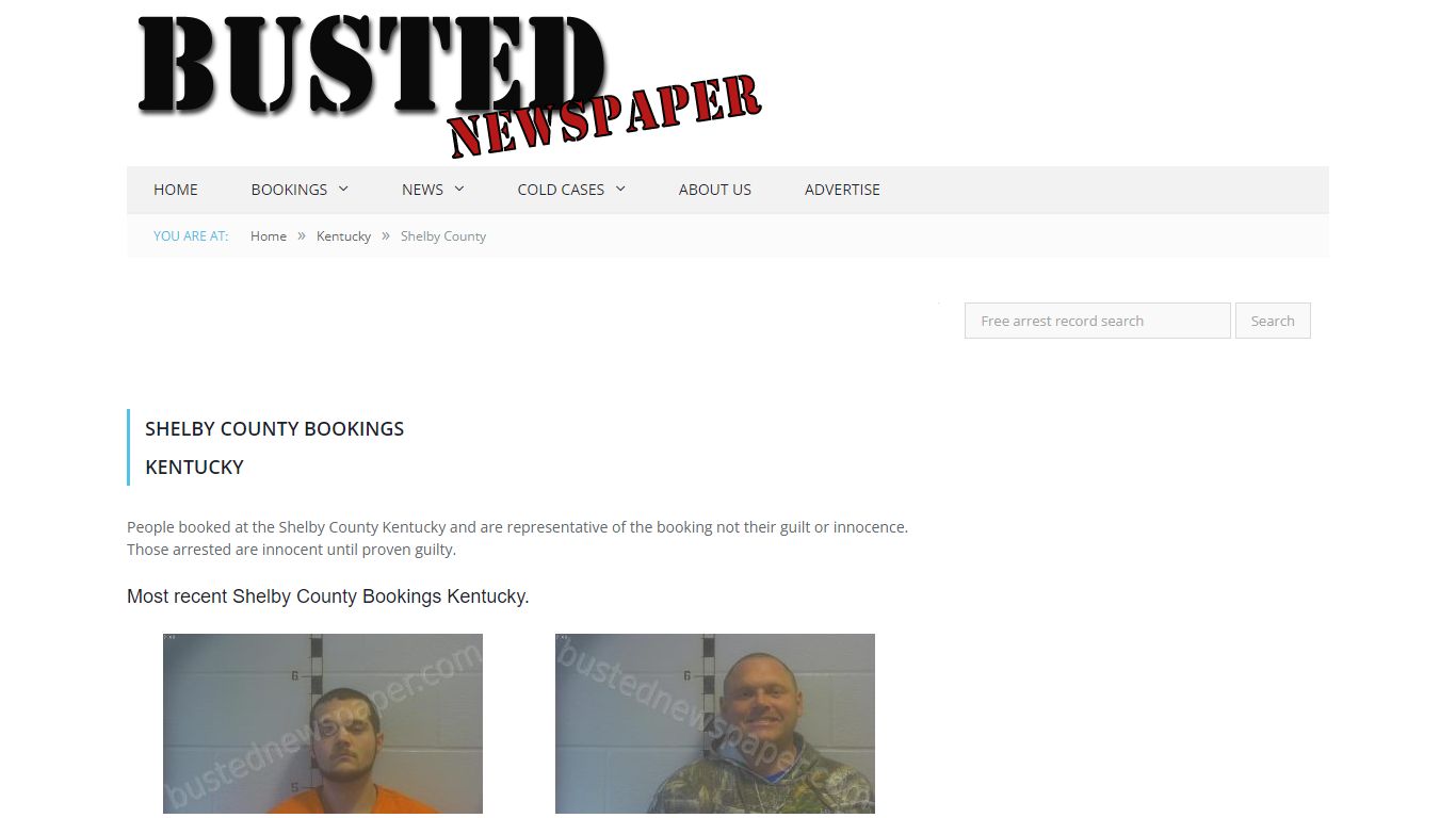 Shelby County, KY Mugshots - BUSTEDNEWSPAPER.COM